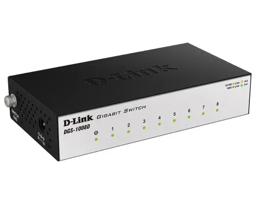 D-Link DGS-1008D 8 Port Gigabit Switch