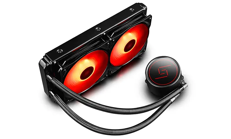 DeepCool Gammaxx L240 RGB 2x120mm Fan Intel-AMD Uyumlu İşlemci Sıvı Soğutma