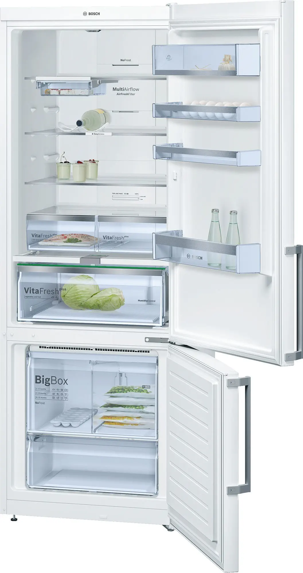 Bosch KGN56AW30N A++ 559 Lt Kombi Beyaz No-Frost Buzdolabı