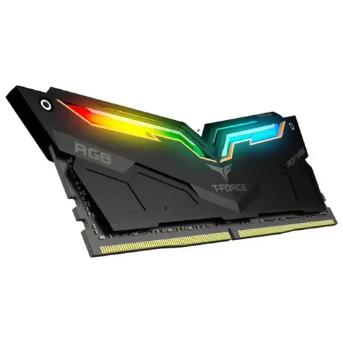 Team T-Force Night Hawk RGB Black 16GB (2x8GB) 4000MHz CL18 DDR4 Gaming Ram (TF1D416G4000HC18EDC01)