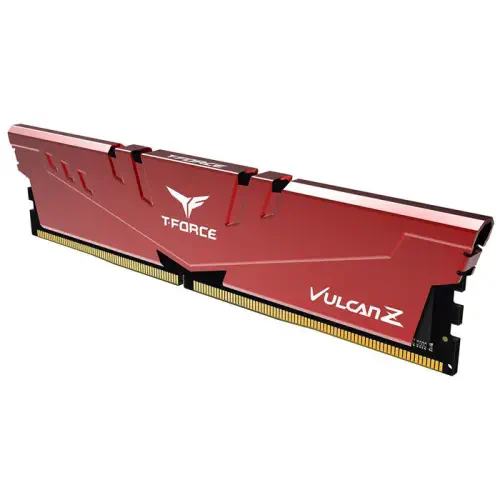 Team T-Force Vulcan Z Red 8GB (1x8GB) 2666MHz CL18 DDR4 Gaming Ram (TLZRD48G2666HC18H01)