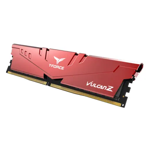 Team T-Force Vulcan Z Red 8GB (1x8GB) 2666MHz CL18 DDR4 Gaming Ram (TLZRD48G2666HC18H01)