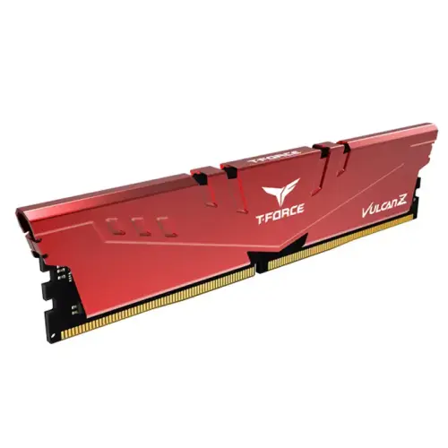 Team T-Force Vulcan Z Red 16GB (2x8GB) 3000MHz CL16 DDR4 Gaming Ram (TLZRD416G3000HC16CDC01)