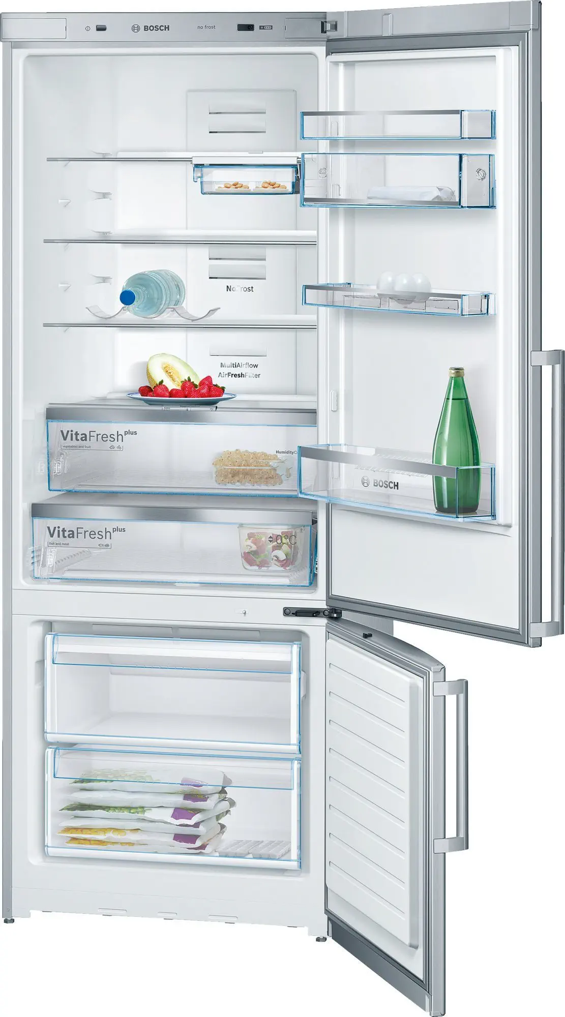 Bosch KGN57PI26N A+ 505 Lt Kombi Inox No-Frost Buzdolabı