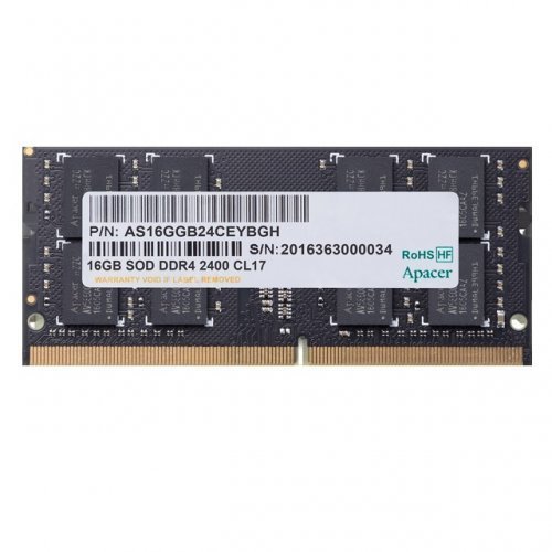 Apacer 16GB DDR4 2400Mhz SODIMM (1x16GB) Notebook Ram (Bellek) - ES.16G2T.GFH 