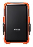 Apacer AC630 Siyah-Turuncu 1 TB Askeri Sınıf Darbeye Dayanıklı 2.5″ USB 3.1 Taşınabilir Harddisk (AP1TBAC630T-1)