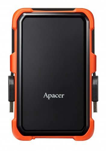 Apacer AC630 Siyah-Turuncu 1 TB Askeri Sınıf Darbeye Dayanıklı 2.5&quot; USB 3.1 Taşınabilir Harddisk (AP1TBAC630T-1) 