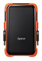Apacer AC630 Siyah-Turuncu 2 TB Askeri Sınıf Darbeye Dayanıklı 2.5&quot; USB 3.1 Taşınabilir Harddisk (AP2TBAC630T-1) 
