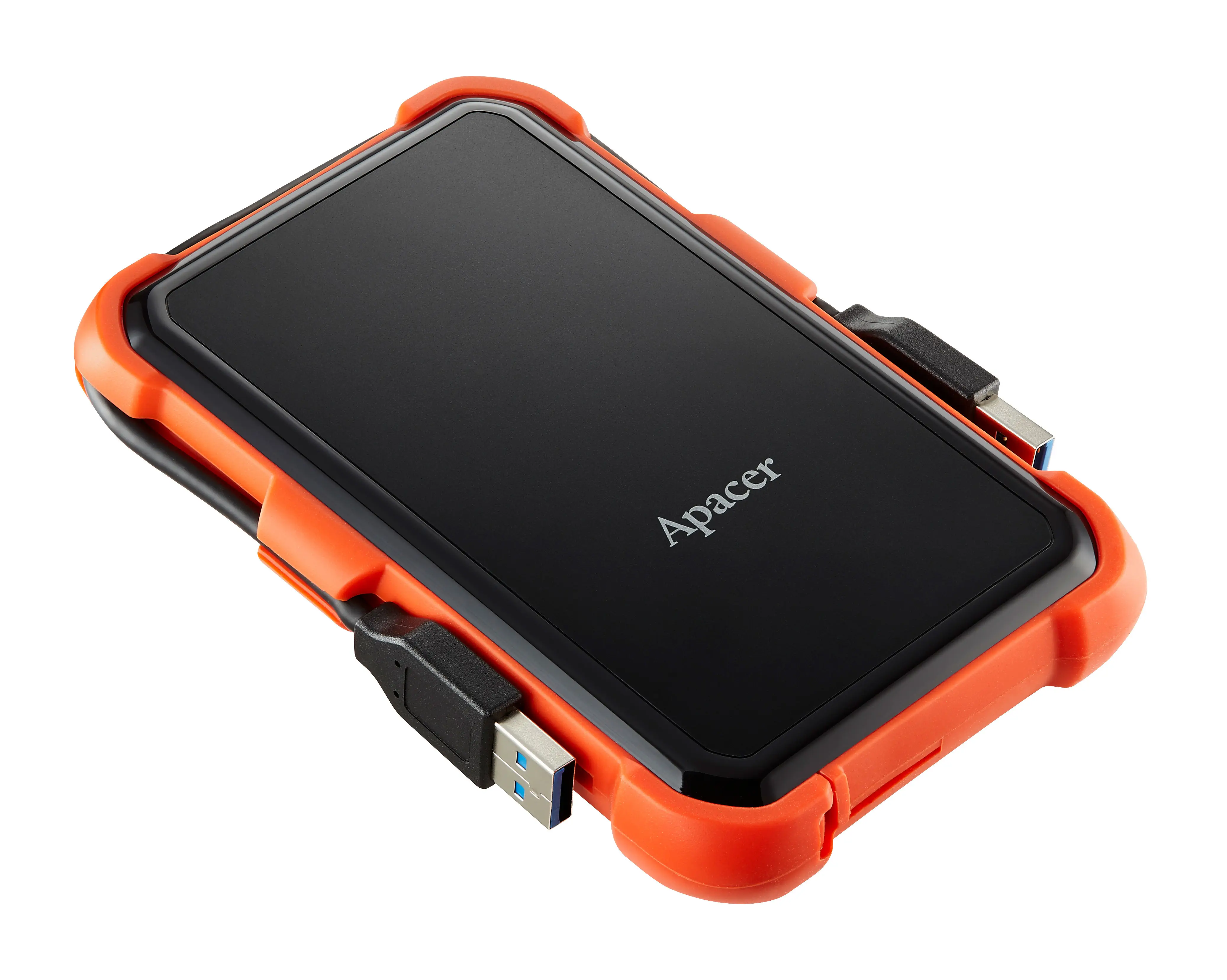 Apacer AC630 Siyah-Turuncu 2 TB Askeri Sınıf Darbeye Dayanıklı 2.5″ USB 3.1 Taşınabilir Harddisk (AP2TBAC630T-1)