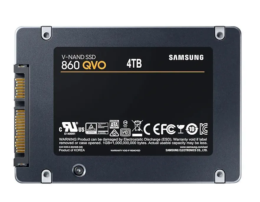 Samsung 860 QVO 4TB SSD 2.5″ 550/520 MB/s SSD Disk- MZ-76Q4T0BW