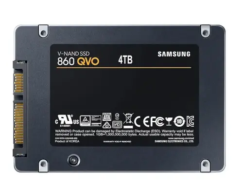 Samsung 860 QVO 4TB SSD 2.5″ 550/520 MB/s SSD Disk- MZ-76Q4T0BW