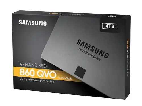 Samsung 860 QVO 4TB SSD 2.5″ 550/520 MB/s SSD Disk- MZ-76Q4T0BW
