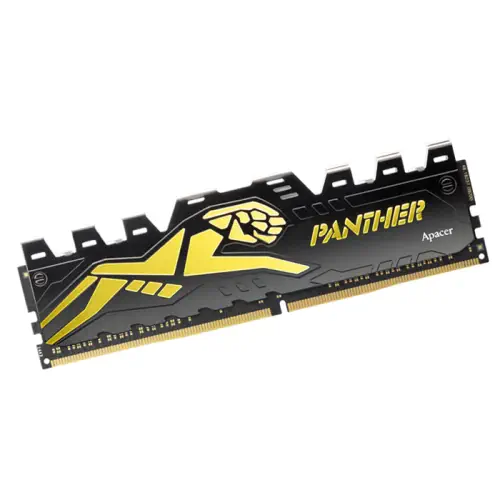 Apacer Panther 16GB DDR4 2400Mhz CL16 (1x16GB) Black-Gold Gaming Ram (Bellek) - EK.16G2T.GEC 