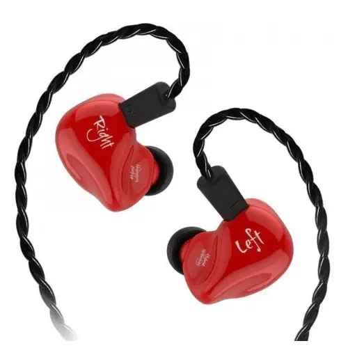 KZ ZS4 BA + DD Driver Bass Kulak İçi Kırmızı Kulaklık - 2 Yıl KZ Türkiye Garantili