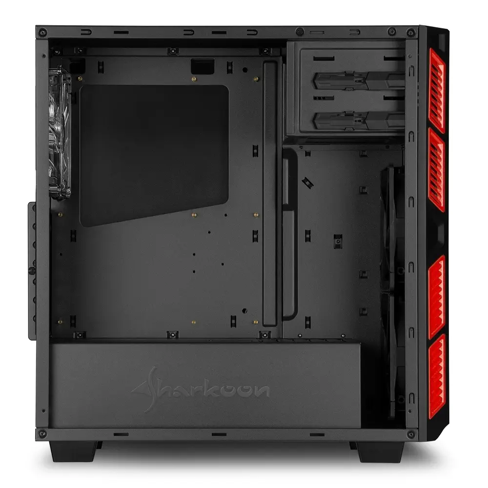 Sharkoon AI7000K GlassSerisi Kırmızı ATX Mid Tower Kasa