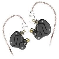 KZ ZSN Metal Hibrid Teknolojisi 1BA + 1DD HIFI Bas Kulakiçi Siyah Kulaklık - 2 Yıl KZ Türkiye Garantili