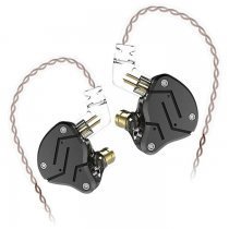 KZ ZSN Metal Hibrid Teknolojisi 1BA + 1DD HIFI Bas Kulakiçi Siyah Kulaklık - 2 Yıl KZ Türkiye Garantili
