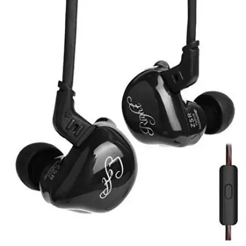 KZ ZSR 2BA + DD Driver Bass Kulak İçi Siyah Kulaklık - 2 Yıl KZ Türkiye Garantili
