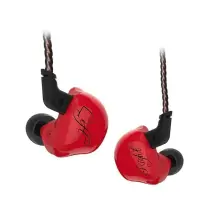 KZ ZSR 2BA + DD Driver Bass Kulak İçi Kırmızı Kulaklık - 2 Yıl KZ Türkiye Garantili