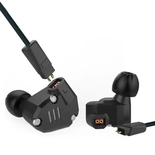 KZ ZS6 Hybrid Quad Driver Kulak İçi Siyah Kulaklık - 2 Yıl KZ Türkiye Garantili