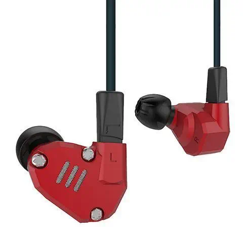 KZ ZS6 Hybrid Quad Driver Kulak İçi Kırmızı Kulaklık - 2 Yıl KZ Türkiye Garantili