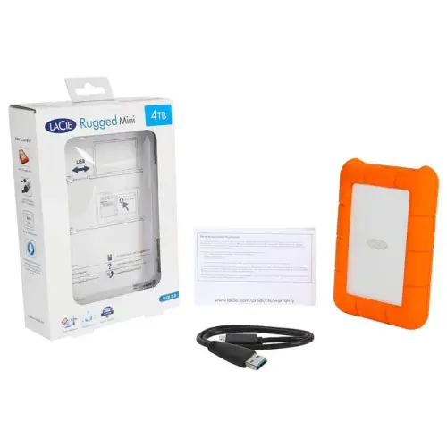 LaCie LAC9000633 Rugged Mini 4TB 2.5” USB 3.0 Taşınabilir Harddisk