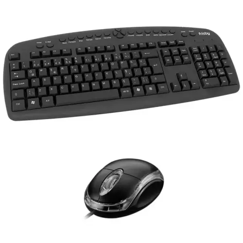 Frisby FK-146QU Türkçe Q USB Kablolu Siyah Klavye Mouse Set