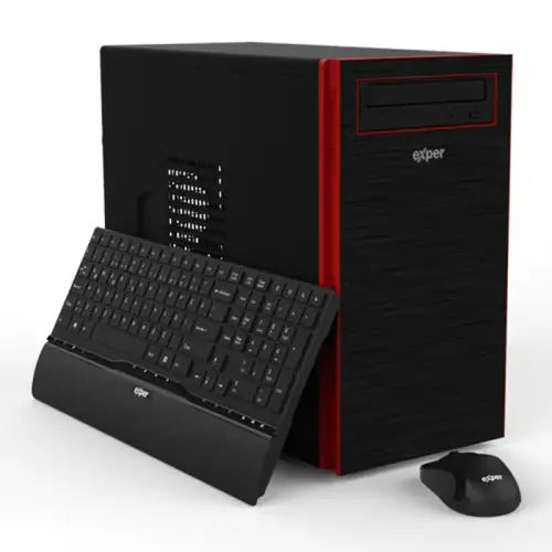 Exper Diamond DEX576 Intel Core i5-7400 3,00 GHz 8GB 1TB 2GB GeForce GT 710 Windows 10 Pro Masaüstü Bilgisayar