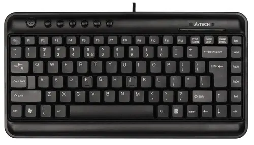 A4 Tech KL-5UP Slim Mini Multimedya USB Siyah Kablolu Klavye