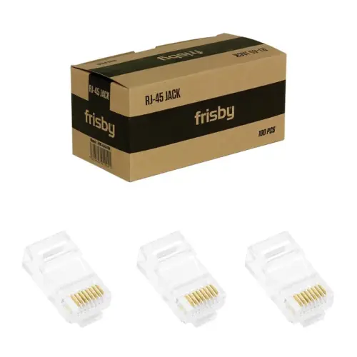 Frisby FNW-RJ4519N RJ45 UTP 100`lü Altın Uç Konnektör