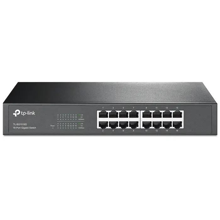 Tp-Link TL-SG1016D 16 Port 10/100/1000Mbps Gigabit Desktop/Rackmount Switch