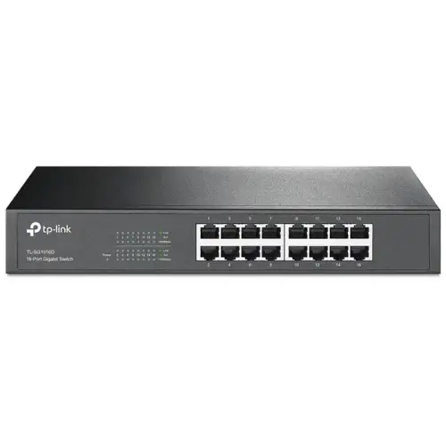 Tp-Link TL-SG1016D 16 Port 10/100/1000Mbps Gigabit Desktop/Rackmount Switch