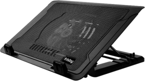 Frisby FNC-35ST 14cm LED Fanlı Yükseklik Ayarlı, 2 Port Usb Hub`lı 10″-17” Notebook Stand ve Soğutucu
