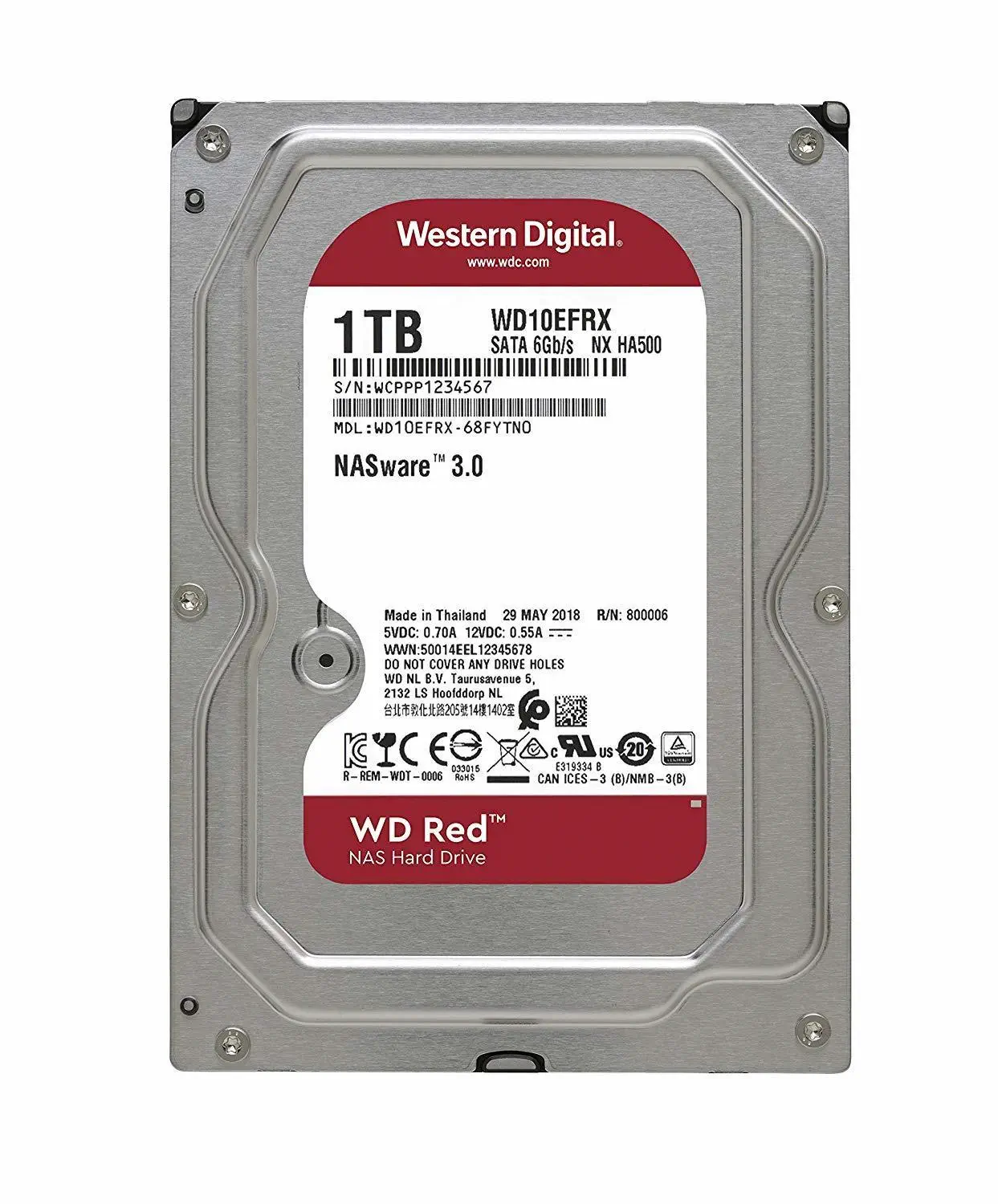 WD Red WD10EFRX 1TB 3.5″ 5400 Rpm 64MB Sata3 NAS Harddisk