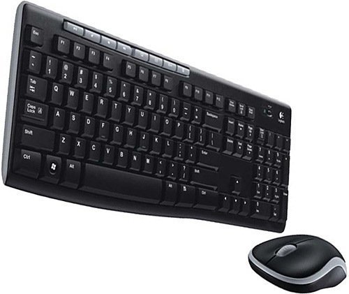 Logitech MK270 920-004525 Nano USB Q TR Optik Siyah Kablosuz Klavye Mouse Set
