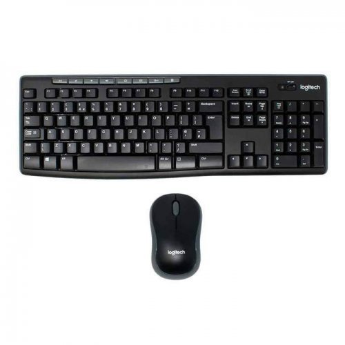 Logitech MK270 920-004525 Nano USB Q TR Optik Siyah Kablosuz Klavye Mouse Set
