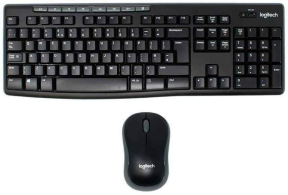 Logitech MK270 920-004525 Nano USB Q TR Optik Siyah Kablosuz Klavye Mouse Set