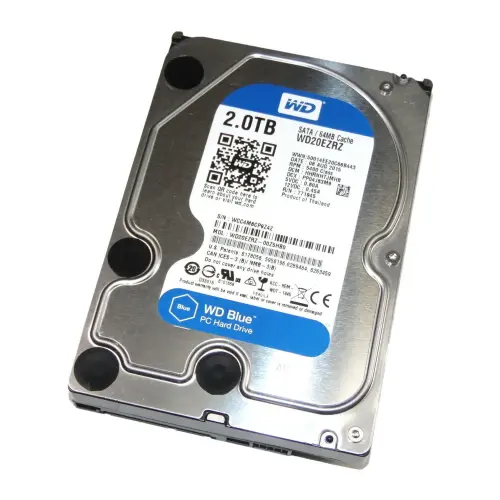 WD Blue WD20EZRZ 2TB 3.5″ 5400RPM 64MB SATA 3 Harddisk