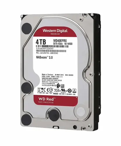 WD Red WD40EFRX 4TB 3.5″ 5400 RPM 64MB SATA 3 NAS Harddisk