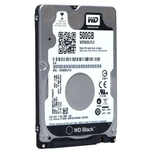 WD Black WD5000LPLX 500GB 2.5″ 7200RPM SATA3 32MB Notebook Harddisk