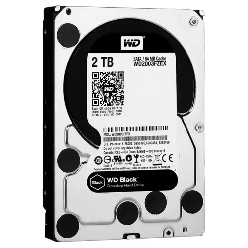 WD Black WD2003FZEX 2TB 3.5″ 7200 Rpm SATA3 64MB Harddisk