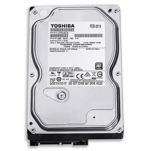 Toshiba DT01ACA100 1TB 3.5″ 7200RPM Sata3 32Mb Harddisk