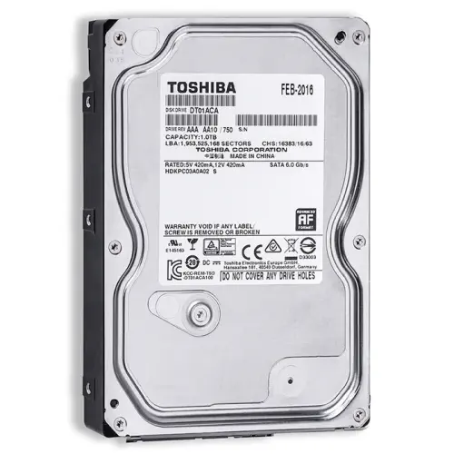 Toshiba DT01ACA100 1TB 3.5″ 7200RPM Sata3 32Mb Harddisk