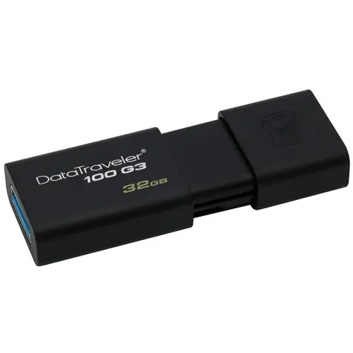 Kingston DataTraveler 100 G3 32GB USB 3.0 Siyah Flash Bellek - DT100G3/32GB