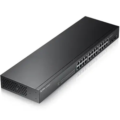 Zyxel GS1900-24 24 Port 10/100/1000+2xDual SFP L2 Yönetilebilir Switch