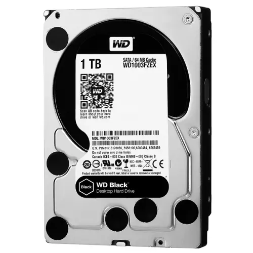 WD Black WD1003FZEX 1TB 3,5″ 7200 Rpm SATA 3.0 64Mb Harddisk