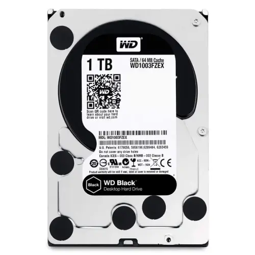 WD Black WD1003FZEX 1TB 3,5″ 7200 Rpm SATA 3.0 64Mb Harddisk
