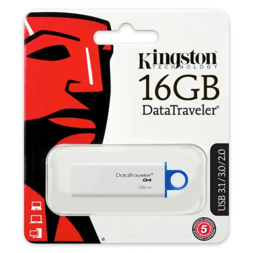 Kingston DataTraveler Generation 4 16GB USB 3.0 Flash Bellek - DTIG4/16GB