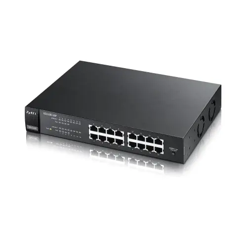 Zyxel ES1100-16P 16 Port IEEE 802.3az 8x10/100 Mbps PoE Switch