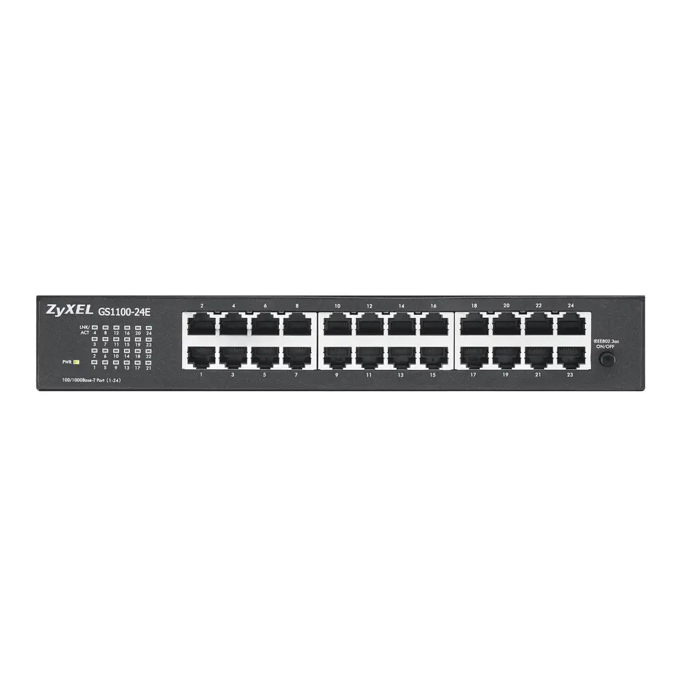 Zyxel GS1100-24E 24 Port 10/100/1000 GbE Yönetilemez Switch